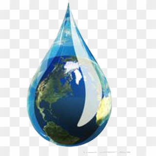Water Drop Earth Clipart Image And Transparent Png - Single Drop Of Water, Png Download