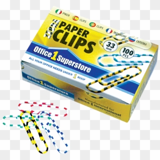 O1s Zebra Paper Clips 33mm, 100 Pcs/printed Box - Office 1 Superstore, HD Png Download