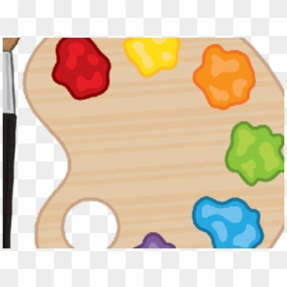 Palette Clipart Paint Tray - Paint Tray Clip Art, HD Png Download