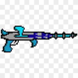Laser Machine Gun - Laser Gun Pixel Art Png, Transparent Png