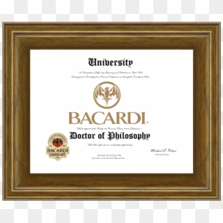A Phd In Bacardi - Bacardi, HD Png Download