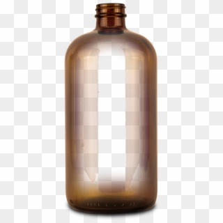 Empty Amber Glass Bottle For Essiac Tea Storage - Glass Bottle, HD Png Download