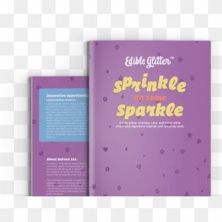 Edible Glitter E-zine Cover - Graphic Design, HD Png Download