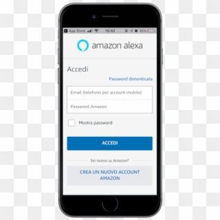 After Installing The Amazon Alexa App, Open It And - Mobile Admin Login Screen, HD Png Download