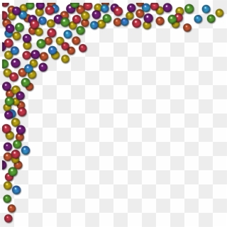 Beads Png Hd Image - Free Confetti Photo Border, Transparent Png
