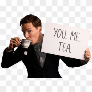 Benedict Cumberbatch Drinking Tea, HD Png Download
