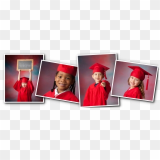 Row Of Pics Cap And Gown - Academic Dress, HD Png Download