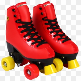 Ferrari Red Classic Roller Skates - Quad Skates, HD Png Download