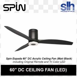 Spin Espada 60 Designer Dc Ceiling Fan - Baby Come On Elemeno P, HD Png Download