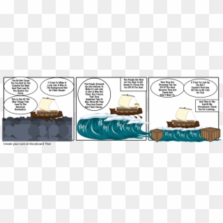 The Boston Tea Party - Cartoon, HD Png Download