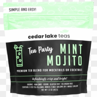 Tea Party Mint Mojito Mocktail And Cocktail Tea - Paper, HD Png Download