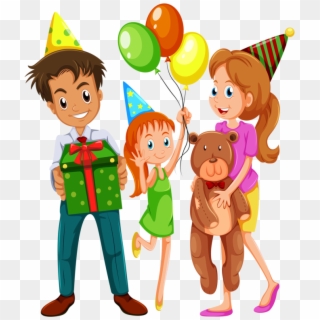 Family Clipart Birthday Party - Imagenes De Familias Felices, HD Png Download