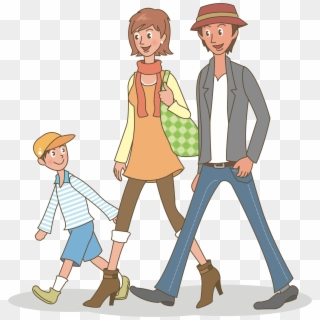 Family Clipart Animation 家族 お出かけ イラスト フリー 素材 Hd Png Download 23x23 Pngfind