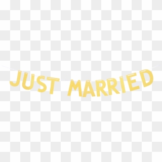 Just Married Girlande , Png Download - Signage, Transparent Png
