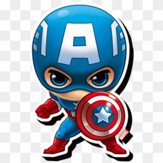 Chibi Superheroes Png - Captain America Chibi Png, Transparent Png
