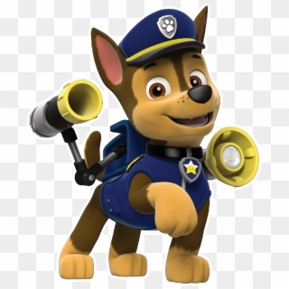 Chase) Paw Patrol Pups, Paw Patrol Characters, Paw - Paw Patrol Chase Microphone, HD Png Download