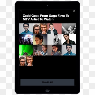Mtv News Ipad Screens 06 - Zedd Dj, HD Png Download