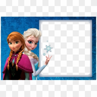 Marco Fotos Elsa Y Anna Frozen - Free Printable Editable Frozen Birthday Invitation, HD Png Download