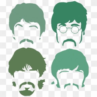 Let Us Know - Beatles Faces Silhouette, HD Png Download