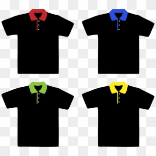 This Free Icons Png Design Of Polo Shirts 2 - Camiseta Negra Parte Delantera Y Trasera, Transparent Png