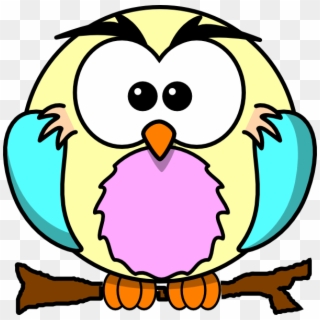 Cute Owl Free Clipart - Printable Cartoon Coloring Book, HD Png Download