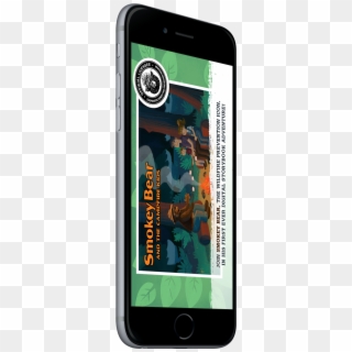 Image Of Iphone With Smokey Bear Game On Screen - Smartphone, HD Png Download