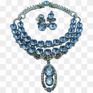 Designer Signed Robert Sorrell Blue Ice Crystal Splendor - Necklace, HD Png Download