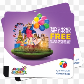 Two Cheeky Monkeys Voucher Buy 1 Hour Get 1 Hour Free - Global Village, HD Png Download