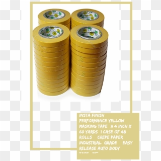 Insta Finish Performance Yellow Masking Tape 1 Case - Money, HD Png Download