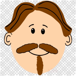 Moustache Clipart Real - Man With Moustache Clip Art, HD Png Download