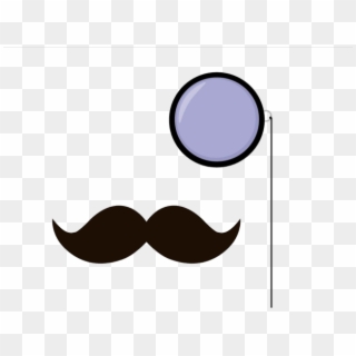 Clipart Wallpaper Blink - Monocle And Mustache Png, Transparent Png