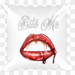 Bite Me Pillow - Vampire, HD Png Download