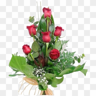 6 Rosas Rojas - Garden Roses, HD Png Download
