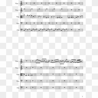 Red String Of Fate Sheet Music 3 Of 6 Pages - Plants Vs Zombies Partitura, HD Png Download
