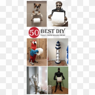 50 Breathtaking Diy Toilet Paper Holder Ideas And Designs - Diy Toilet Paper Holder Ideas, HD Png Download