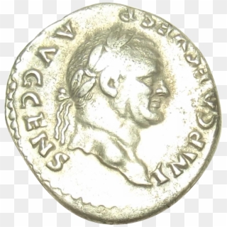 73 Ad Roman Emperor Vespasian Silver Denarius Coin, HD Png Download