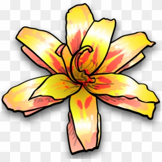 Yellow Flower Clip Art, HD Png Download