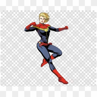 Captain Marvel Png Clipart Carol Danvers Hulk Captain - Captain Marvel Comic Character, Transparent Png