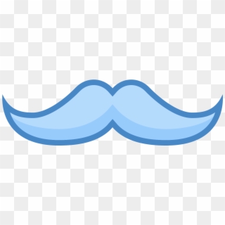 English Mustache Icon - Blue Mustache Png, Transparent Png