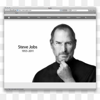 At Apple, Jobs Made My Design Career Not Only Possible, - Apple Homepage Steve Jobs 2012, HD Png Download