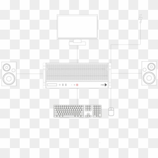 Press The Power Button On The Front Of The Unit And - Apple Keyboard, HD Png Download