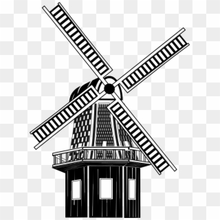 Medium Image - Windmill Png Clipart, Transparent Png