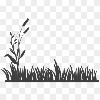 Grass Vector Silhouette Png - Grass Black And White, Transparent Png