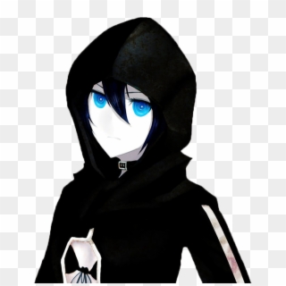 Png Black And White Stock Anime Png For Free Download - Black Hoodie Anime Character, Transparent Png
