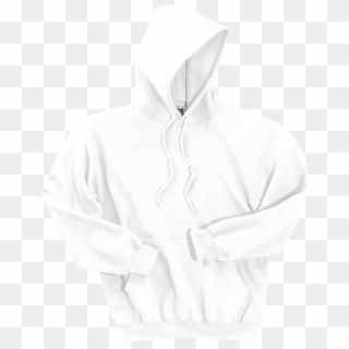 Gildan Dryblend Pullover Hooded Sweatshirt 12500 White - White Flat Hoodie Gildan, HD Png Download
