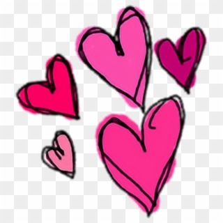 Cute Heart Hearts Pink Sticker Stickers Png Overlay - Duo De Playeras De Amor, Transparent Png
