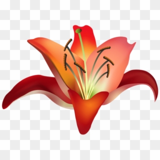 Free Png Download Red Flower Png Images Background - Amaryllis Clip Art, Transparent Png