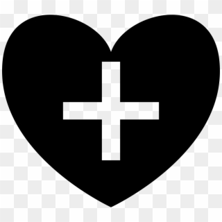 Positive Heart Symbol Shape With Plus Sign Comments - Letra A Con Un Corazon, HD Png Download