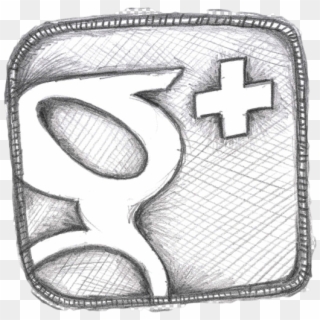 Google Plus Icon Sketch Clipped Rev - Cross, HD Png Download