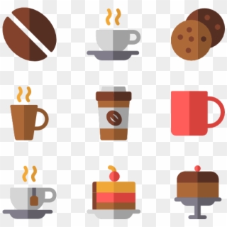 Png Transparent Coffee Paper Cup Icon Packs Svg - Coffee Shop Flat Icon, Png Download